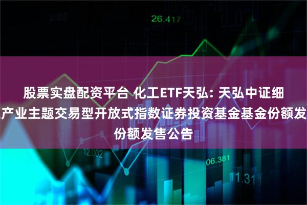 股票实盘配资平台 化工ETF天弘: 天弘中证细分化工产业主题交易型开放式指数证券投资基金基金份额发售公告